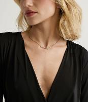 Body Básico em Jersey com Manga Longa e Decote Transpassado - 1