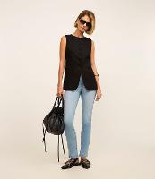 Calça Slim em Jeans com Fenda na Barra - 2