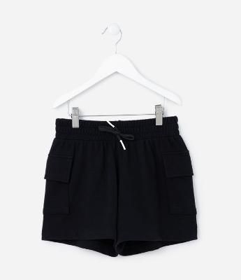 Bermuda Cargo Infantil em Moletom - 5 a 14 anos