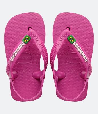 Chinelo Infantil com Elástico no Calcanhar - Tam 17/18 ao 23/24