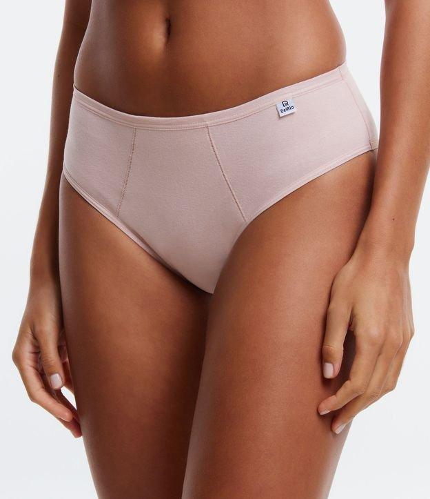 Kit 02 Calcinhas Altas em Meia Malha com Recortes  DelRio - 1