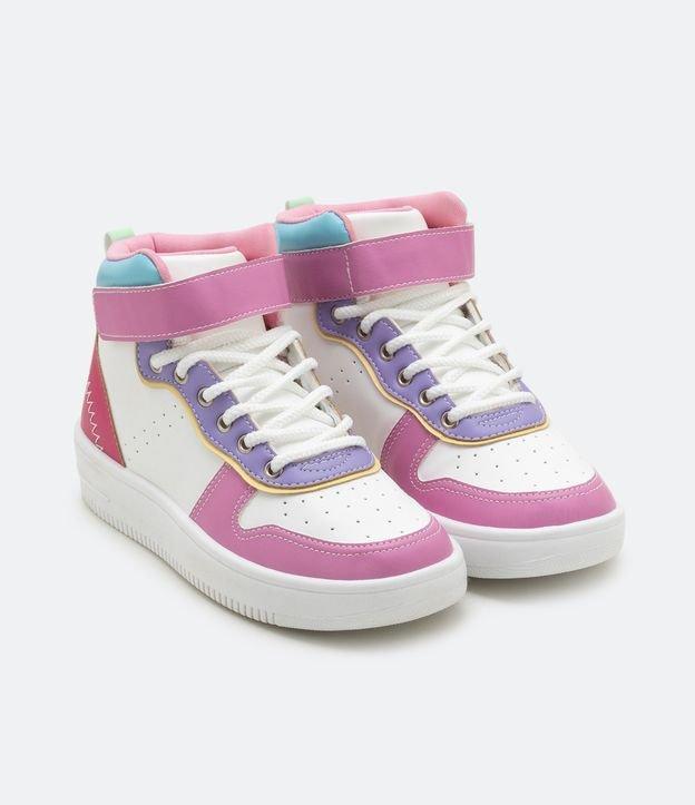 Tênis Infantil Abotinado com Recortes e Tira em Velcro - Tam 29 ao 37 - 1