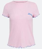 Blusa de Pijama em Ribana com Bordado Lettering no Peito - 1