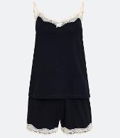 Pijama Short Doll em Viscolycra com Detalhes em Renda - 2
