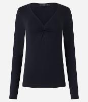 Blusa em Viscose com Decote V Torcido - 1