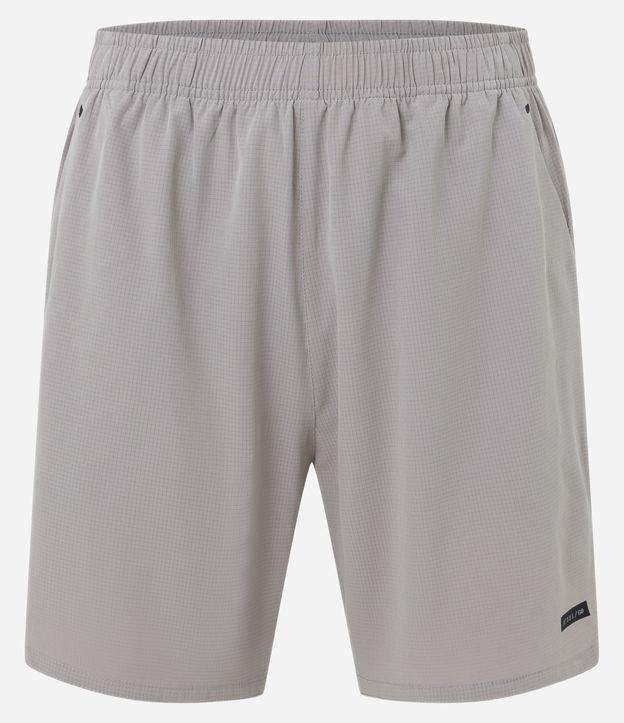 Bermuda Esportiva com Textura Bolsos e Refletivos Laterais - 2
