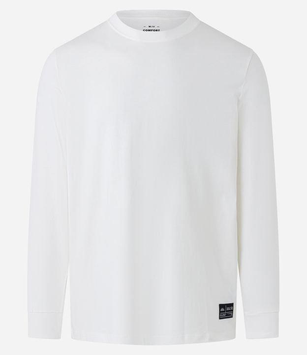 Camiseta Básica com Punho Ajustados e Etiqueta na Barra - 2