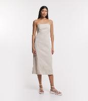 Vestido Longo Tomara Que Caia em Sarja - 1