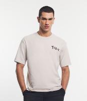 Camiseta Boxy em Meia Malha com Estampa Tupac Frente e Costas - 1