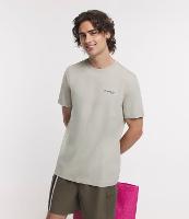 Camiseta Regular em Algodão com Lettering e Círculo de Ícones - 1