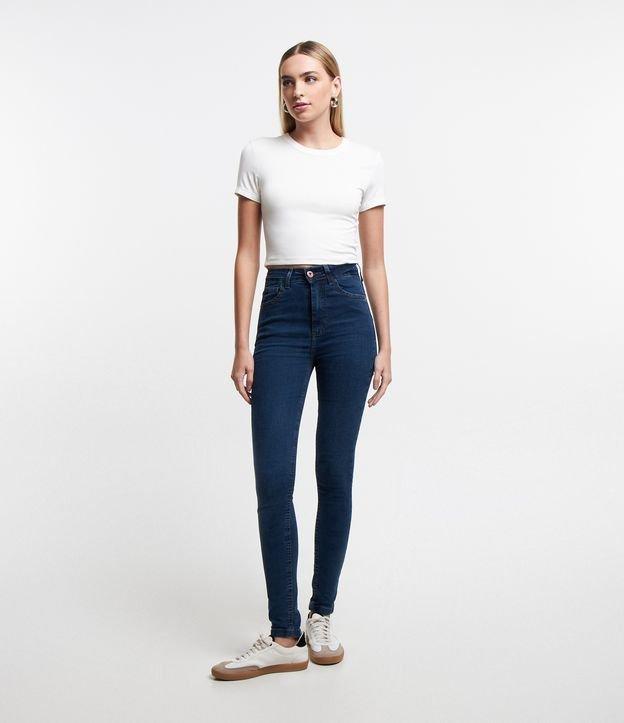 Calça Skinny em Jeans com Cintura Alta - 5