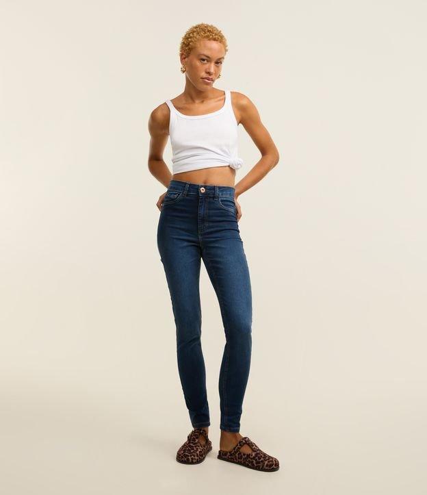 Calça Skinny em Jeans com Cintura Alta - 7