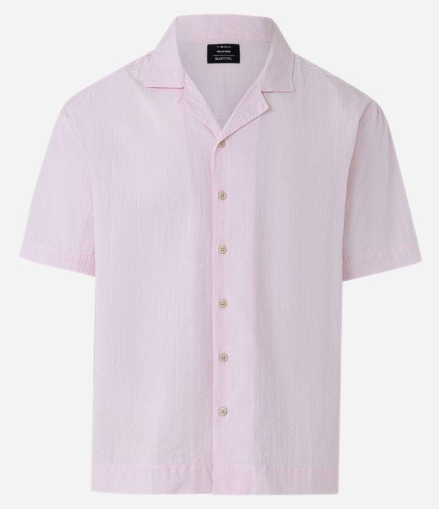 Camisa Relaxed em Ana Ruga com Textura e Cava Deslocada - 2