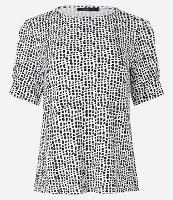 Blusa Manga Curta em Meia Malha com Estampa Geométrica - 2