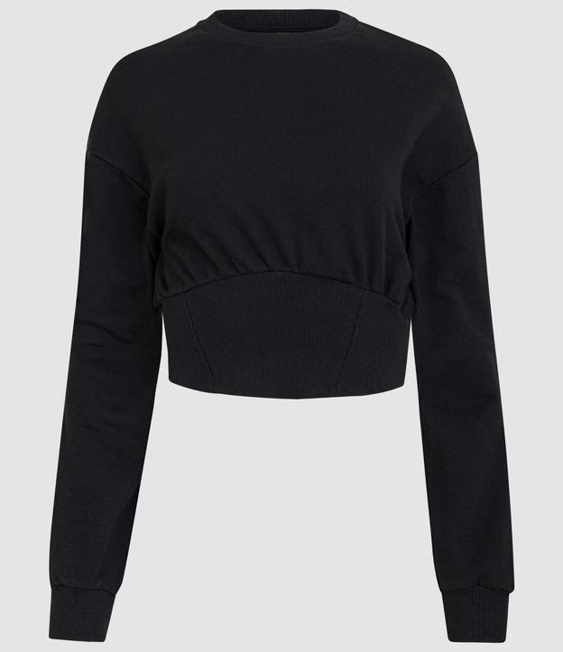 Blusão Corset em Moletom com Cava Deslocada - 2