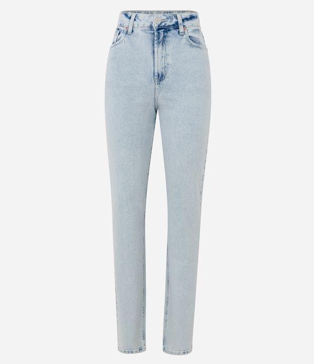 Calça Reta em Jeans Marmorizado - 2