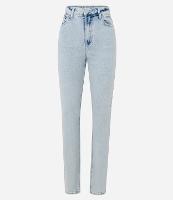 Calça Reta em Jeans Marmorizado - 2