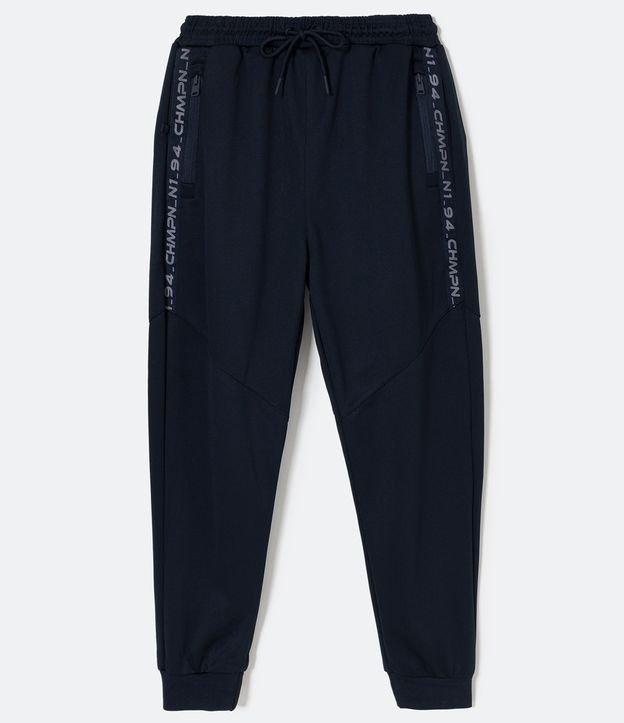 Calça Jogger Esportiva com Cós Elástico e Lettering nas Laterais - 2