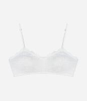 Sutiã Top Sem Bojo Sem Aro em Renda Floral - 1