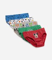 Kit 05 Cuecas Slip  Infantil com Mickey Estampado - Tam 02 a 06 Anos - 1