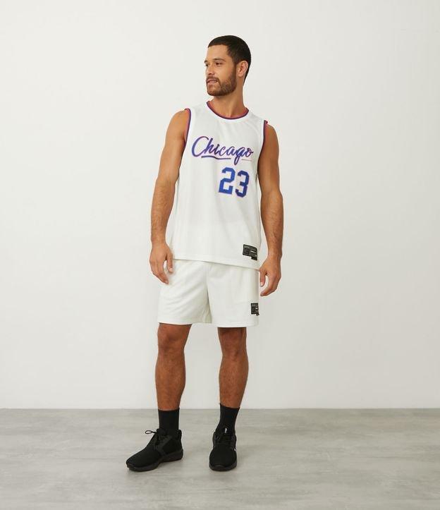 Bermuda Esportiva de Basquete com Cós Elástico e Textura - 2