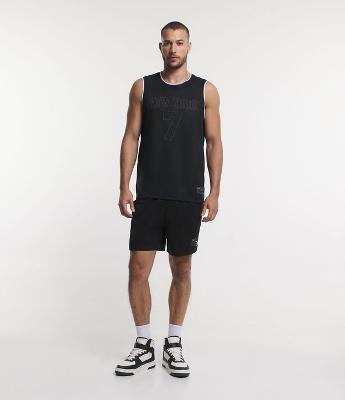 Bermuda Esportiva de Basquete com Cós Elástico e Textura