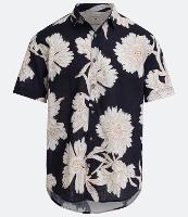 Camisa Comfort em Algodão com Estampa Floral - 1