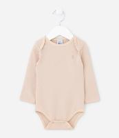 Body Longo Infantil em Malha Térmica - Tam RN a 24 meses - 1