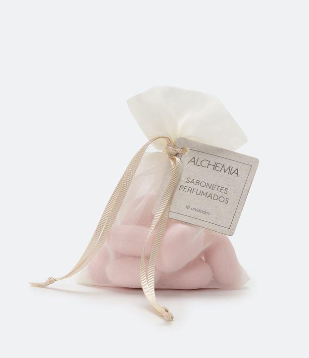 Sache de Organza com 10 Sabonetes Coração - 1