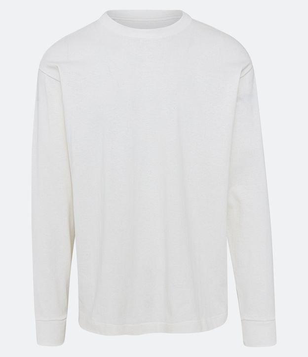 Camiseta Oversized em Algodão com Cava Deslocada e Punho Ajustado - 2