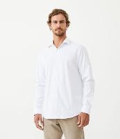 Camisa em Algodão Maquinetado com Manga Longa - 1