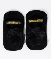 Meia Sapatilha Infantil com Flôr Aplicada e Antiderrapante - Tam 0 a 12 Meses - 1