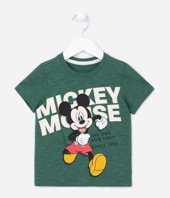 Camiseta Infantil com Estampa do Mickey Mouse - Tam 1 a 5 anos