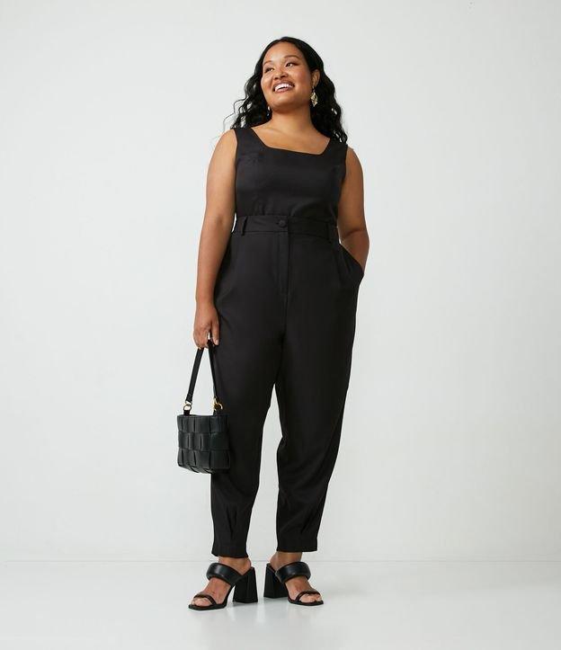 Calça Cenoura Alfaiatada com Cintura Alta Curve & Plus Size - 2