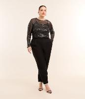 Calça Cenoura Alfaiatada com Cintura Alta Curve & Plus Size - 3