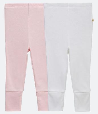 Kit 02 Calças Infantis com Punho Largo- Tam RN a 12 meses