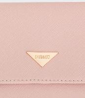 Carteira Pequena Texturizada e Detalhe de Placa em Metal - 2