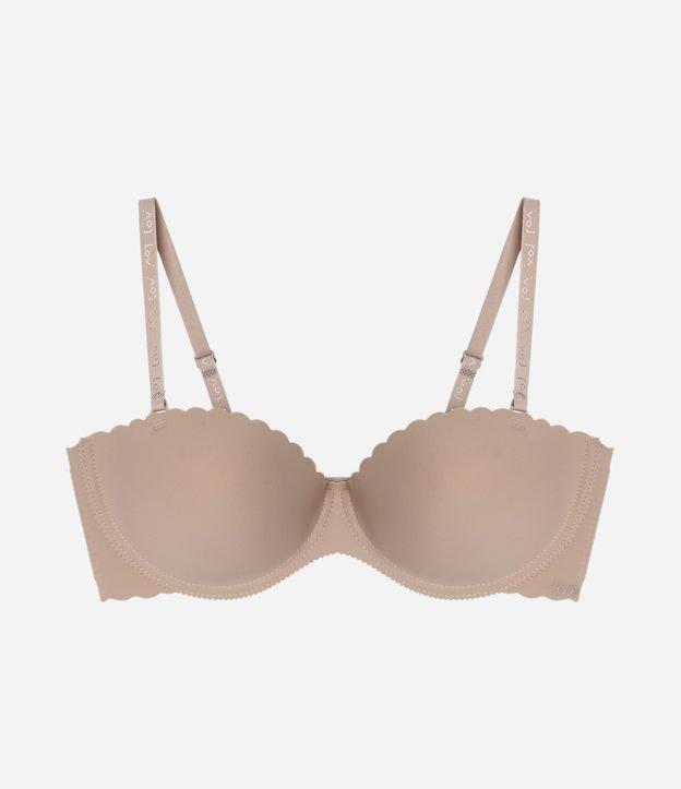 Sutiã sem Alça em Microfibra com Bojo Bolha e Borda Nuvem - 3