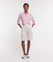 Bermuda em Viscolinho com Bolso e Lapela na Lateral - 1