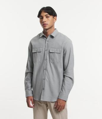Camisa Flanela com Bolsos Frontais