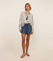 Short Runner em Jeans com Elástico Largo na Cintura - 2