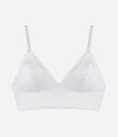 Sutiã Top Alongado Sem Bojo em Tecido Acetinado com Alça Regulável - 1