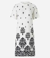 Vestido T-Shirt Curto em Viscose com Flores Etampadas - 2