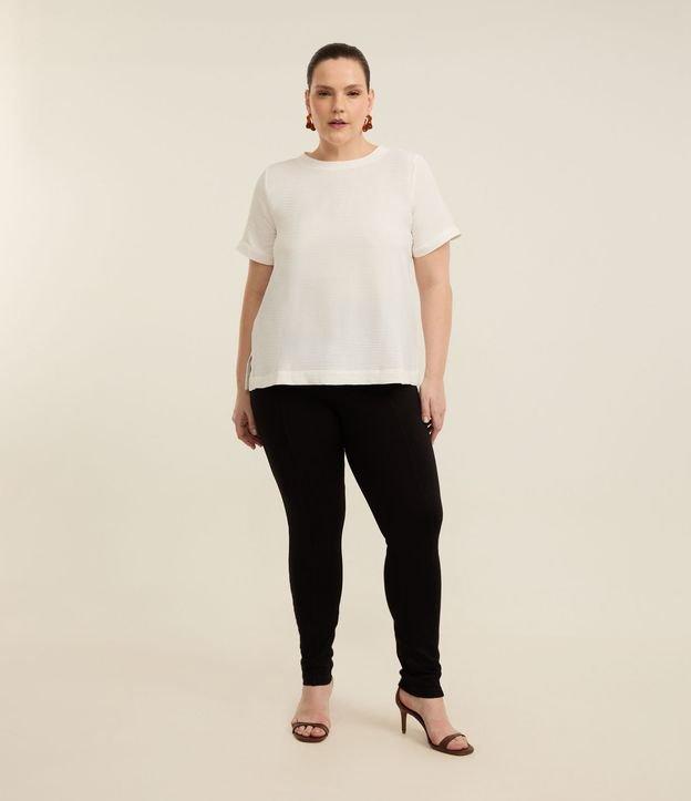 Calça Legging em Viscose com Elástico no Cós Curve & Plus Size - 3