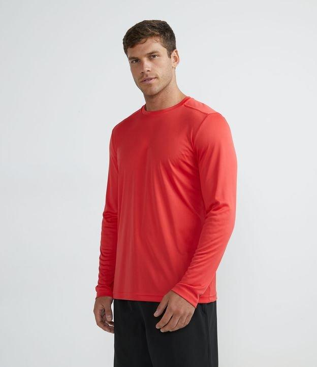 Camiseta Básica Esportiva com Manga Longa - 1