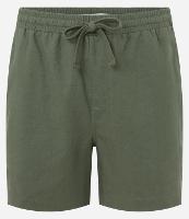 Bermuda em Algodão com Linho e Cós Elástico - 1