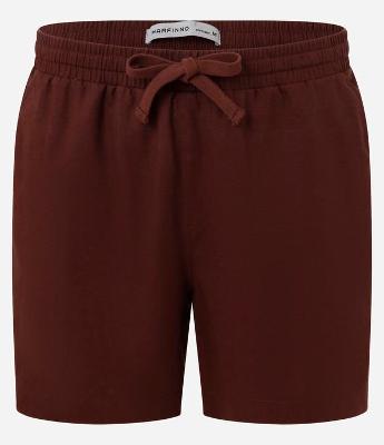 Bermuda em Algodão com Linho e Cós Elástico