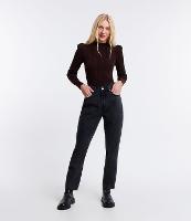 Calça Mom Jeans com Bolsos e Barra Dobrada - 2