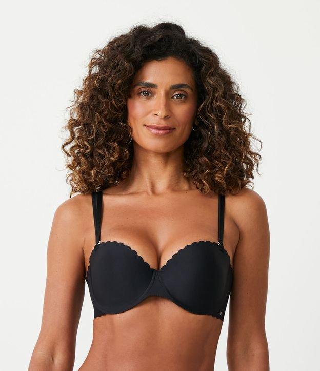 Sutiã Básico Sem Alça em Microfibra com Corte a Laser - 1