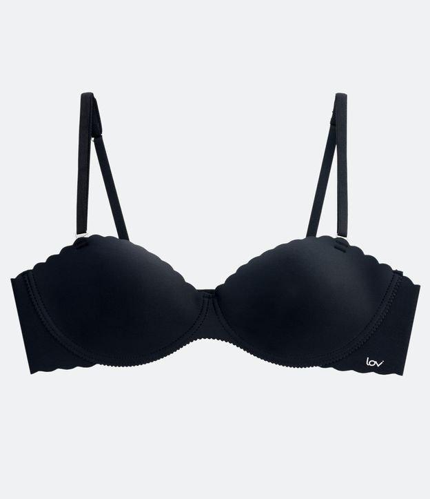 Sutiã Básico Sem Alça em Microfibra com Corte a Laser - 2